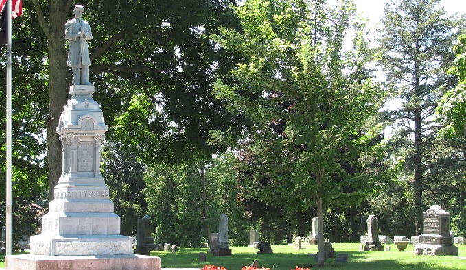 Cemetery banner